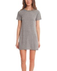 Current/Elliott The Knit T-shirt Dress - Gray