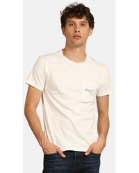 Velva Sheen X Blue&cream 11937 Pocket T-shirt - White