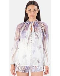 zimmermann luminous lantern sleeve blouse