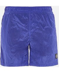 Stone Island Nylon Metal Shorts - Blue