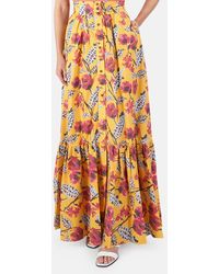A.L.C. Lillie Floral Maxi Skirt - Yellow