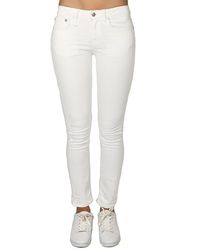 R13 Alison Skinny Garret White