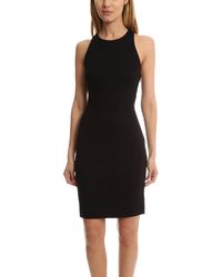 L'Agence Eve Cross Back Dress - Black