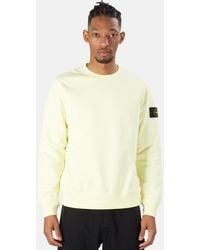 Stone Island Garment Dyed Crewneck Sweater - Yellow