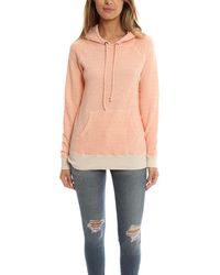V :: Room Gauze Hoody Sweater - Pink