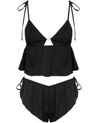 Bluebella - Nicole Luxury Satin Cami And Short Set Black - Lyst