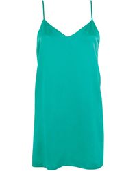 Bluebella - Margot Luxury Satin Short Chemise Columbia Green - Lyst