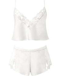Bluebella - Bluebella Leonora Luxury Satin Cami And Short Set/Sheer - Lyst