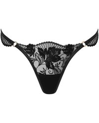Bluebella - Gabriella Floral Embroidered Thong - Lyst