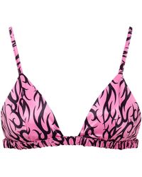 Bluebella - Bluebella Bb X Ashley Williams Tattoo Print Luxury Satin Soft Bra - Lyst