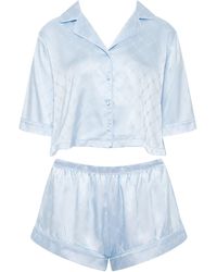 Bluebella - Helene Luxury Satin Short Pyjama Set Ice Water Blue - Lyst