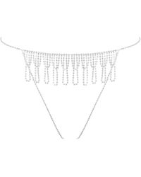 Bluebella - Estelle Open Diamante Thong - Lyst