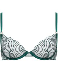 Bluebella - Aster Wired Bra Botanical Garden Green/sheer - Lyst