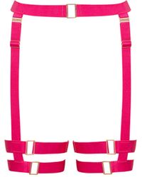 Bluebella - Bluebella trinity oberschenkel-harness fuchsia-rosa - Lyst