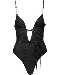 Bluebella - Orta Multi-way Plunge Swimsuit Black - Lyst