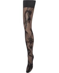 Bluebella - Snake Fishnet Leg/Plain Top Hold Ups - Lyst