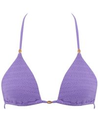 Bluebella - Shala Triangle Bikini Top Lilac - Lyst
