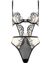 Bluebella - Marisa Embroidered Sheer Bodysuit - Lyst