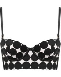 Bluebella - Lia Polka Dot Longline Bra - Lyst