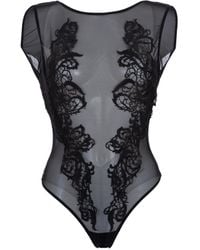 Bluebella - Etienne Embroidered Sheer Bodysuit - Lyst