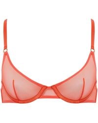Bluebella - Naomi Mesh Bra Coral - Lyst