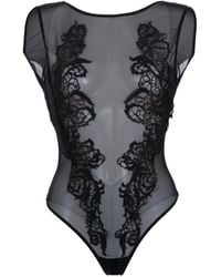 Bluebella - Bluebella Etienne Embroidered Sheer Bodysuit - Lyst