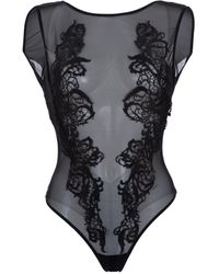 Bluebella - Etienne Embroidered Sheer Bodysuit - Lyst