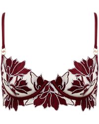 Bluebella - Geneva Embroidered Longline Bra Cherry - Lyst