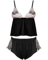 Bluebella - Katerine Luxury Satin Cami And Short Set/Pearl/Sheer - Lyst