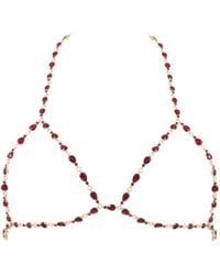 Bluebella - Mimi Crystal Open Triangle Bra Savvy - Lyst