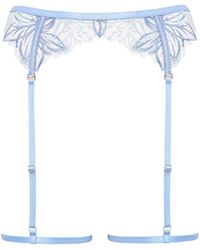 Bluebella - Lilly Thigh Harness Hydrangea Blue/ice Water Blue/sheer - Lyst