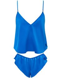 Bluebella - Faye Luxury Satin Cami Top And Short Set Egyptian - Lyst
