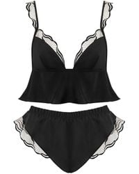 Bluebella - Bluebella Ensemble Caraco Et Short Marabel En Satin Luxueux/Transparent - Lyst
