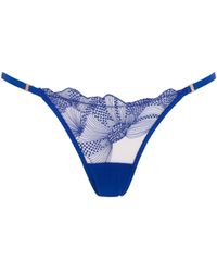Bluebella - Adeline Brief Sheer/surf The Web Blue - Lyst