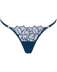 Bluebella - Laurel Leaf Embroidered Thong - Lyst