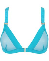 Bluebella - Lilia Mesh Non Wired Bra Peacock Blue - Lyst