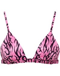 Bluebella - Bb X Ashley Williams Tattoo Print Luxury Satin Soft Bra - Lyst