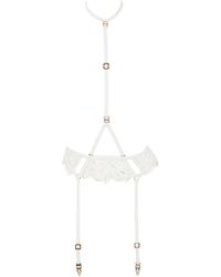 Bluebella - Isadora Suspender Harness White - Lyst