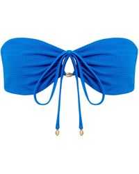 Bluebella - Shala Multi-way Bandeau Bikini Top Blue - Lyst
