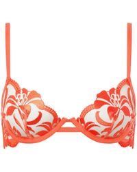 Bluebella - Leonora Wired Bra Hot Coral/sheer - Lyst
