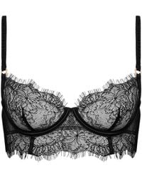 Bluebella - Camelia Embroidered Bra Black - Lyst