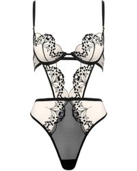 Bluebella - Marisa Embroidered Sheer Bodysuit - Lyst