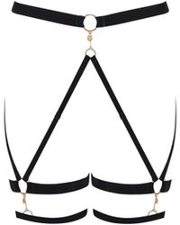 Bluebella - Simone Thigh Harness Black/gold - Lyst
