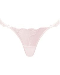 Bluebella - Marabel Embroidered Sheer Brief Pearl - Lyst