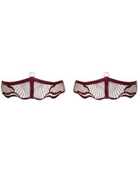 Bluebella - Marabel Detachable Thigh Garter Cherry - Lyst