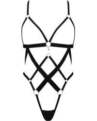 Bluebella - Bluebella Simone Open Harness Bodysuit - Lyst