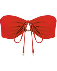 Bluebella - Shala Multi-way Bandeau Bikini Top Red - Lyst