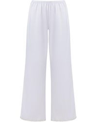 Bluebella - Pearl Luxury Satin Trousers/Pearl - Lyst
