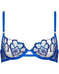 Bluebella - Catalina Wired Bra Egyptian Blue/sheer - Lyst