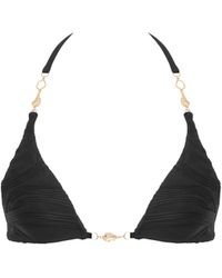 Bluebella - Orta Triangle Bikini Top Black - Lyst